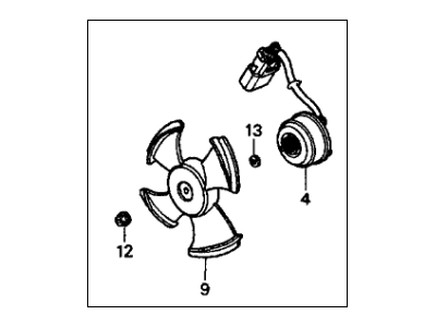 Acura 38610-P0G-A02 Fan Assembly, Cooling