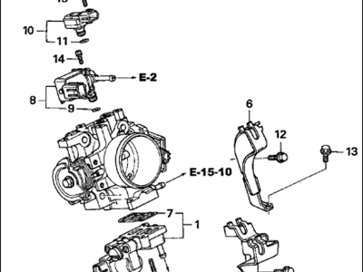 Acura Throttle Body - 16400-PND-A67