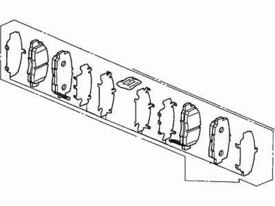 Acura 45022-S6M-A00 Front Disc Brake pad Set
