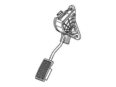 2008 Acura MDX Accelerator Pedal Position Sensor - 17800-STX-A01