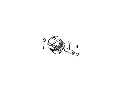 Acura 13010-RYE-A00 Engine Piston