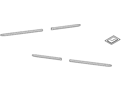 2010 Acura MDX Door Moldings - 08P05-STX-2D1
