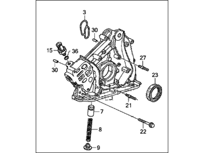 Acura 15100-RDM-A03 Oil Pump Assembly