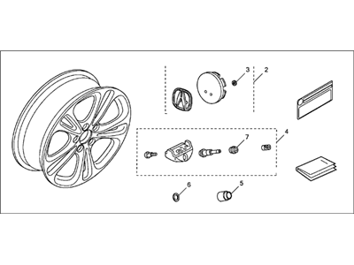 Acura 08W18-TL2-201 18" Alloy Wheel Kit