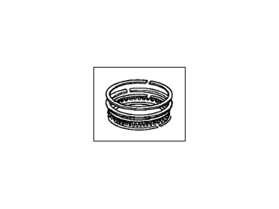 Acura 13021-RL5-A02 Ring Set, Piston (Over Size) (0.25) (Nippon Piston Ring)