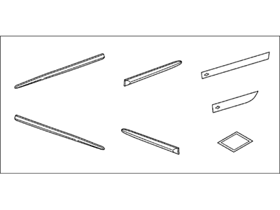 Acura 08P05-TL2-240 Body Side (Polished Metal Metallic) Molding