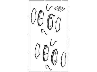 Acura Brake Pad Set - 45022-TJB-A02
