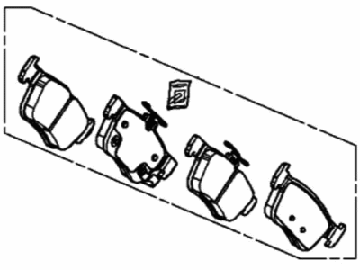 Acura Brake Pad Set - 43022-TJB-A03