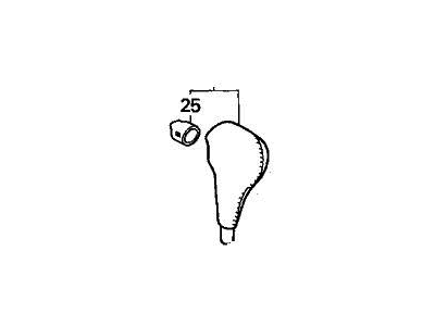 Acura 54130-SL0-A21ZB Knob, Select Lever (Bright Brown)