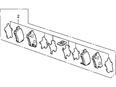 2007 Acura RDX Brake Pad Set - 43022-STK-A00