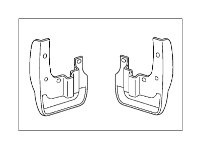 2009 Acura RDX Mud Flaps - 08P08-STK-200R1