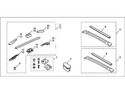 Acura 08L02-STK-202 Roof Rack