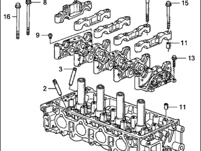 Acura 12100-RWC-A00 Cylinder Head Assembly