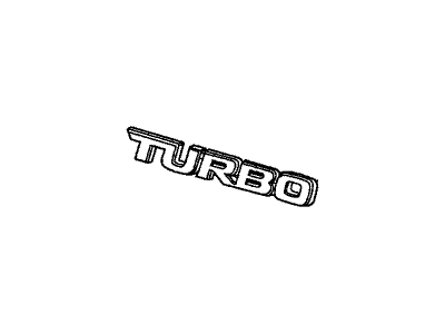 Acura 08F20-STK-20007 Emblem (Turbo) (Gold)