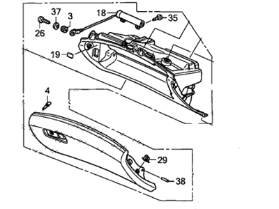 2007 Acura RL Glove Box - 77501-SJA-A04ZD