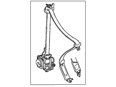 2007 Acura RL Seat Belt - 04814-SJA-A11ZA