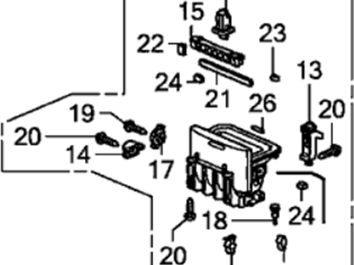 Acura 77230-SJA-J14ZC Holder Assembly (New Dark Burl)