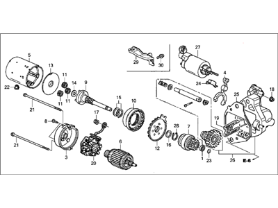 Acura RL Starter Motor - 31200-RKG-A01RM