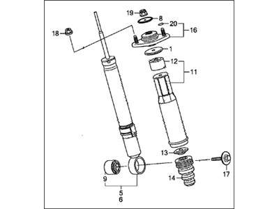 2008 Acura RL Shock Absorber - 52610-SJA-A04