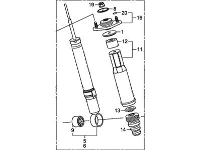 2007 Acura RL Shock Absorber - 52620-SJA-A04