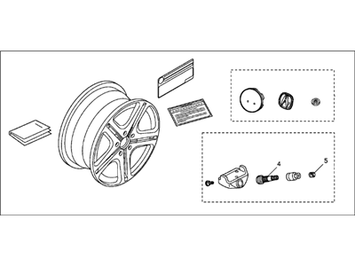 Acura 08W18-SJA-203A Alloy Wheel (18" Chrome-Look)