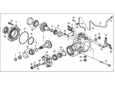 2009 Acura RL Transfer Case - 29000-RJB-020