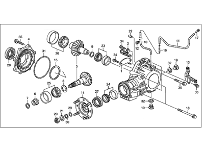 2008 Acura RL Transfer Case - 29000-RJB-020