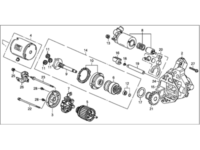 2007 Acura RL Starter Motor - 06312-RJA-505RM