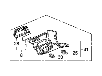 Acura 83161-SEC-A01ZD Lining Assembly, Driver Side Cowl Side (Moon Lake Gray)