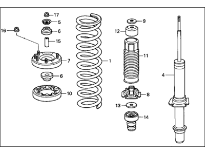 2006 Acura TSX Shock Absorber - 51602-SEC-A15