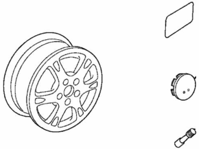Acura TSX Rims - 08W17-SDB-100B