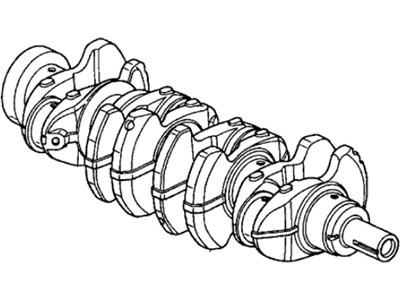 2005 Acura TSX Crankshaft - 13310-RBB-010