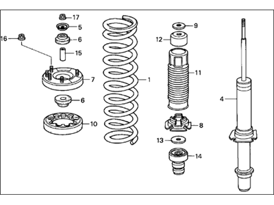 Acura 51601-SEC-A15 Right Front Shock Absorber Assembly