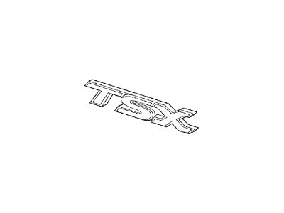 Acura 08F20-SEC-20002 Gold "Tsx" Emblem