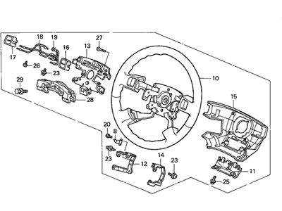 1996 Acura RL Steering Wheel - 78510-SZ3-A71ZB