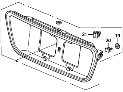 Acura RL License Plate - 74890-SZ3-A00ZG