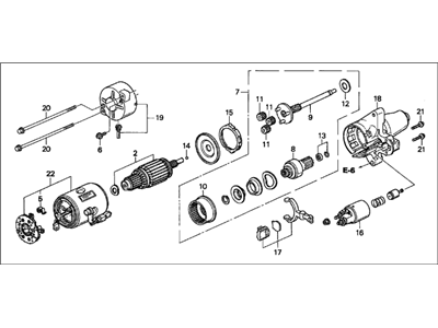 Acura 31200-P5A-A02 Starter Motor Assembly