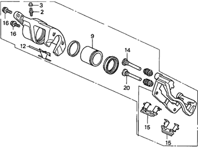 Acura RL Brake Caliper - 45018-SZ3-A01