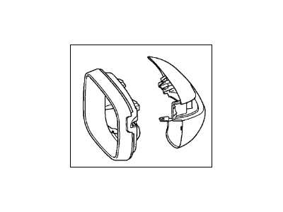 Acura 76205-TX4-A01ZN Passenger Side Housing Set (Modern Steel Metallic)