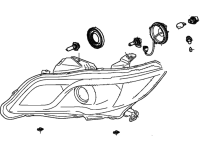 Acura 33150-TX4-A12 Left Headlight Assembly