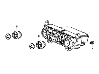 Acura RDX Blower Control Switches - 79600-TX4-A42ZA