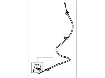 2016 Acura RDX Parking Brake Cable - 47210-TX4-A82