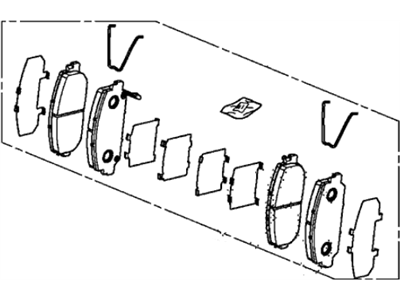 Acura 45022-TX4-305 Front Disc Brake pad Set