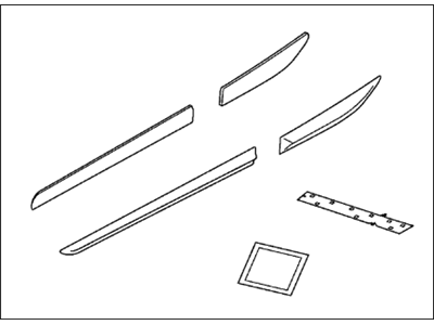 Acura 08P05-TX4-241 Body Side Moldings Nh-789M