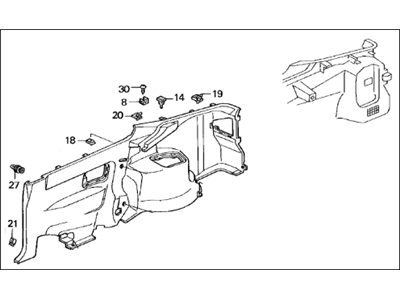 Acura 83730-ST7-A01ZB Lining, Passenger Side (Medium Taupe)