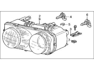 Acura Integra Headlight - 33100-ST7-A01