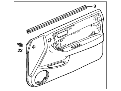 Acura Integra Door Trim Panel - 83583-ST7-A01ZB