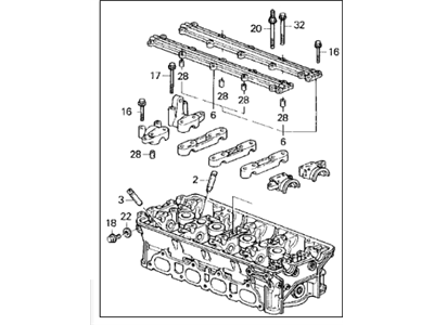 Acura Integra Cylinder Head - 12100-P72-000