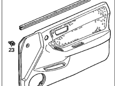 Acura Door Trim Panel - 83533-ST7-A51ZB