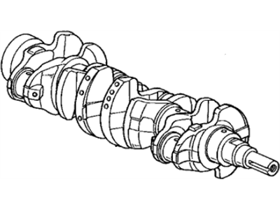 1998 Acura Integra Crankshaft - 13310-P72-000